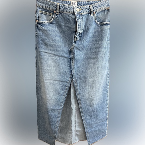 BDG Urban Outfitters Womens Denim Maxi Skirt - Large - Picture 2 of 2